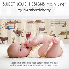 Sweet Jojo Designs BreathableBaby mesh-technology closeup highlights durable air-channel design.