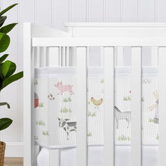 Sweet Jojo Designs breathable mesh liner 1inch trim detail keeps sides taut for a secure fit.