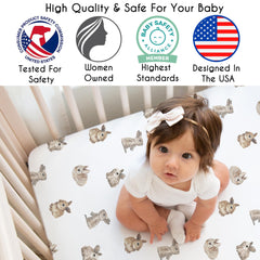 Sweet Jojo Designs brushed microfiber close-up highlighting soft texture and snug elastic edge