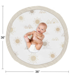 Sweet Jojo Designs brushed microfiber playmat, machine washable and easy-care.