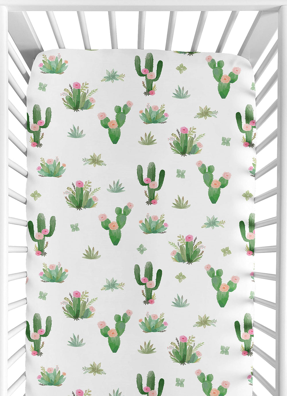 Sweet Jojo Designs microfiber fabric detail highlights cozy, easy-care bedding for busy nights