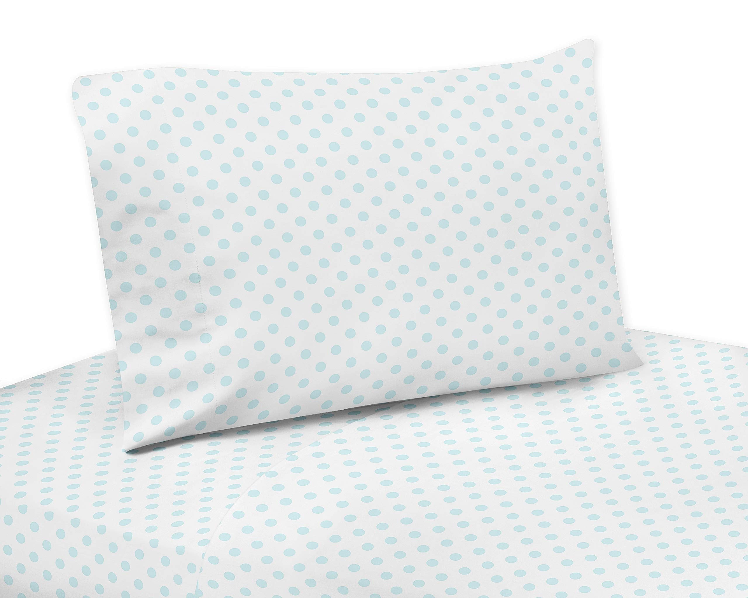 Sweet Jojo Designs fitted sheet pocket detail helps secure the set