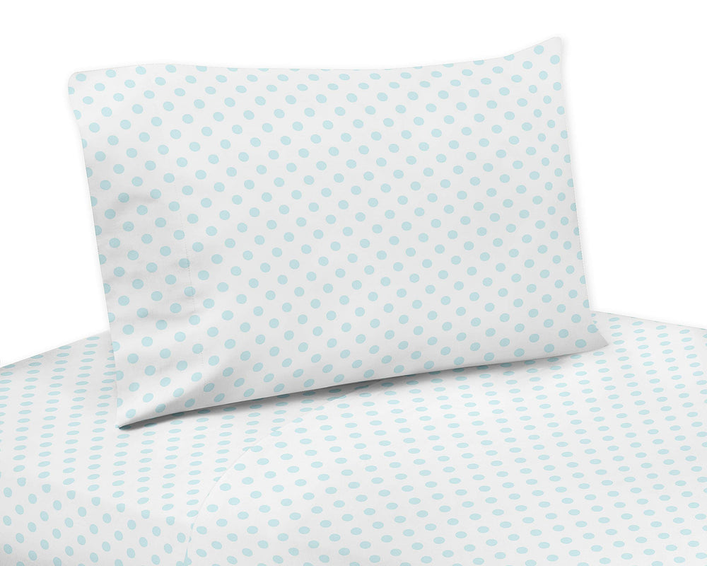 Sweet Jojo Designs fitted sheet pocket detail helps secure the set