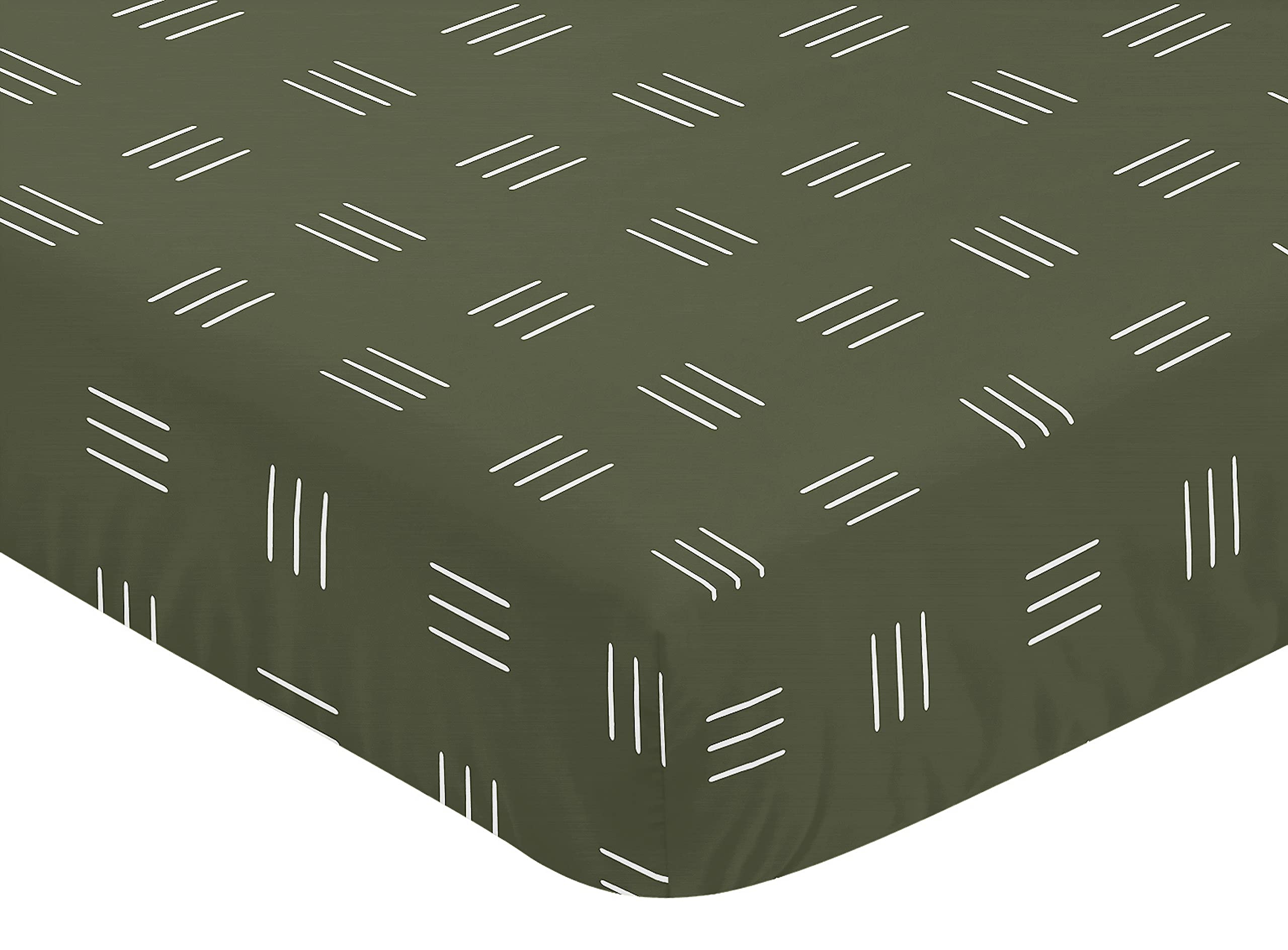 Sweet Jojo Designs brushed microfiber texture closeview highlights cozy, breathable nap-time comfort for babies.