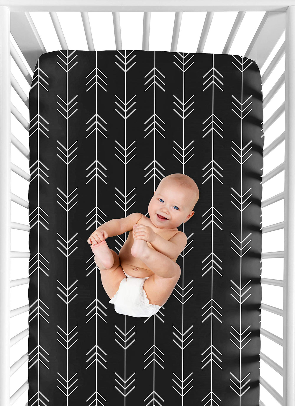 Sweet Jojo Designs brushed microfiber texture closeup emphasizes soft gentle feel for baby sleep