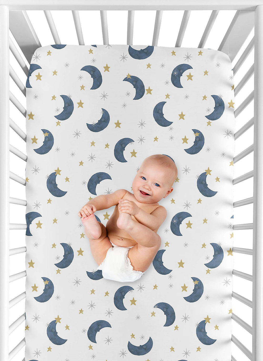 Sweet Jojo Designs brushed microfiber texture is soft and breathable.
