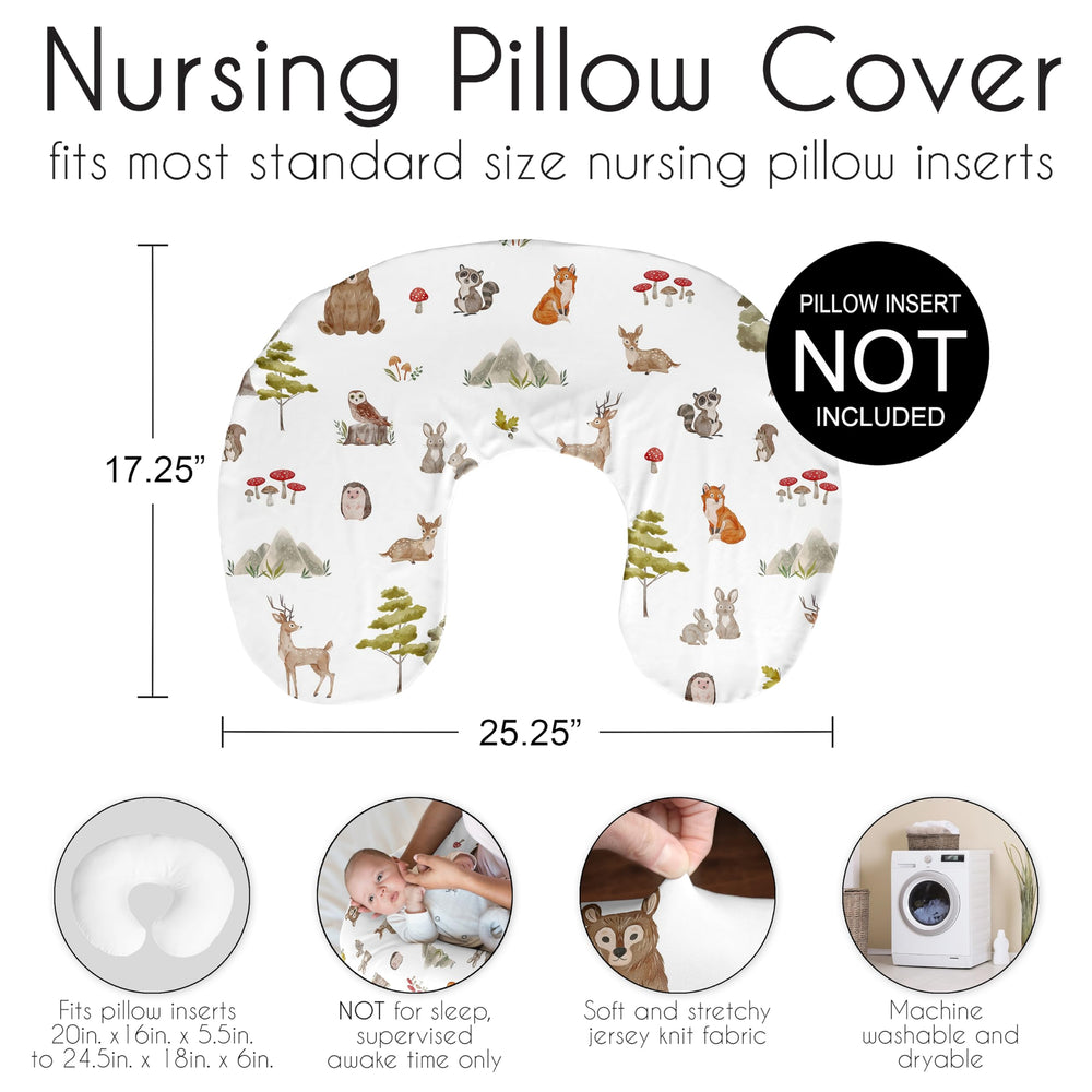 Sweet Jojo Designs coordinating nursery look pillow cover; matches bedding and decor