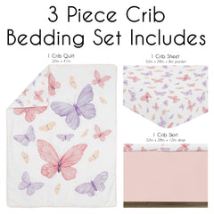 Sweet Jojo Designs crib bedding blanket in microfiber feels soft for nap time