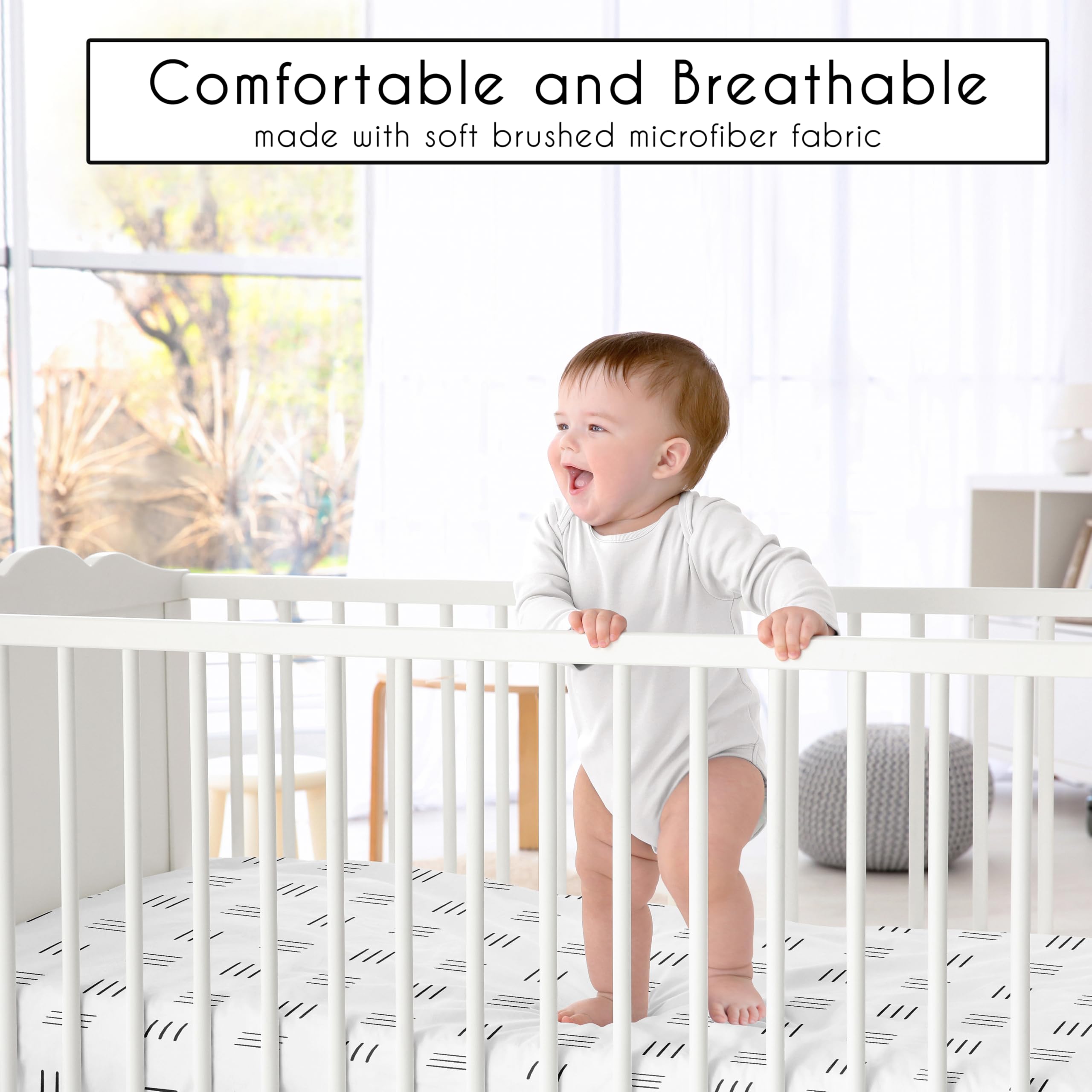 Sweet Jojo Designs coordinating nursery pieces simplify decorating and dressing cribs.