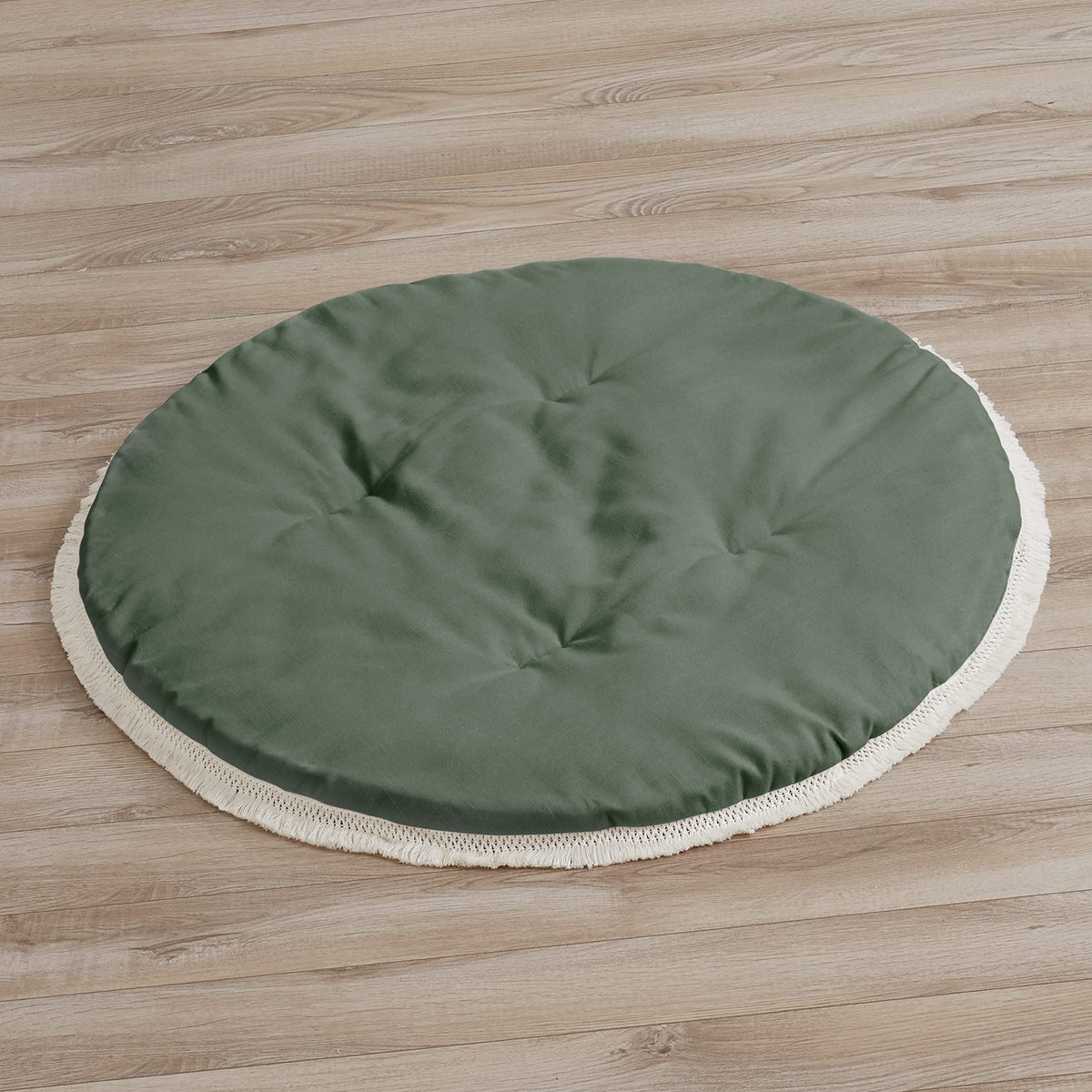 Sweet Jojo Designs dark-green boho round playmat 36in for tummy time and play