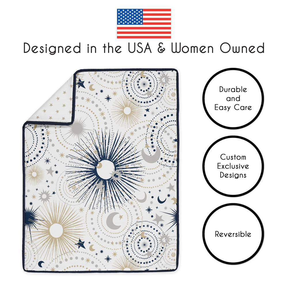 Sweet Jojo Designs diaper stacker keeps diapers organized within easy reach.