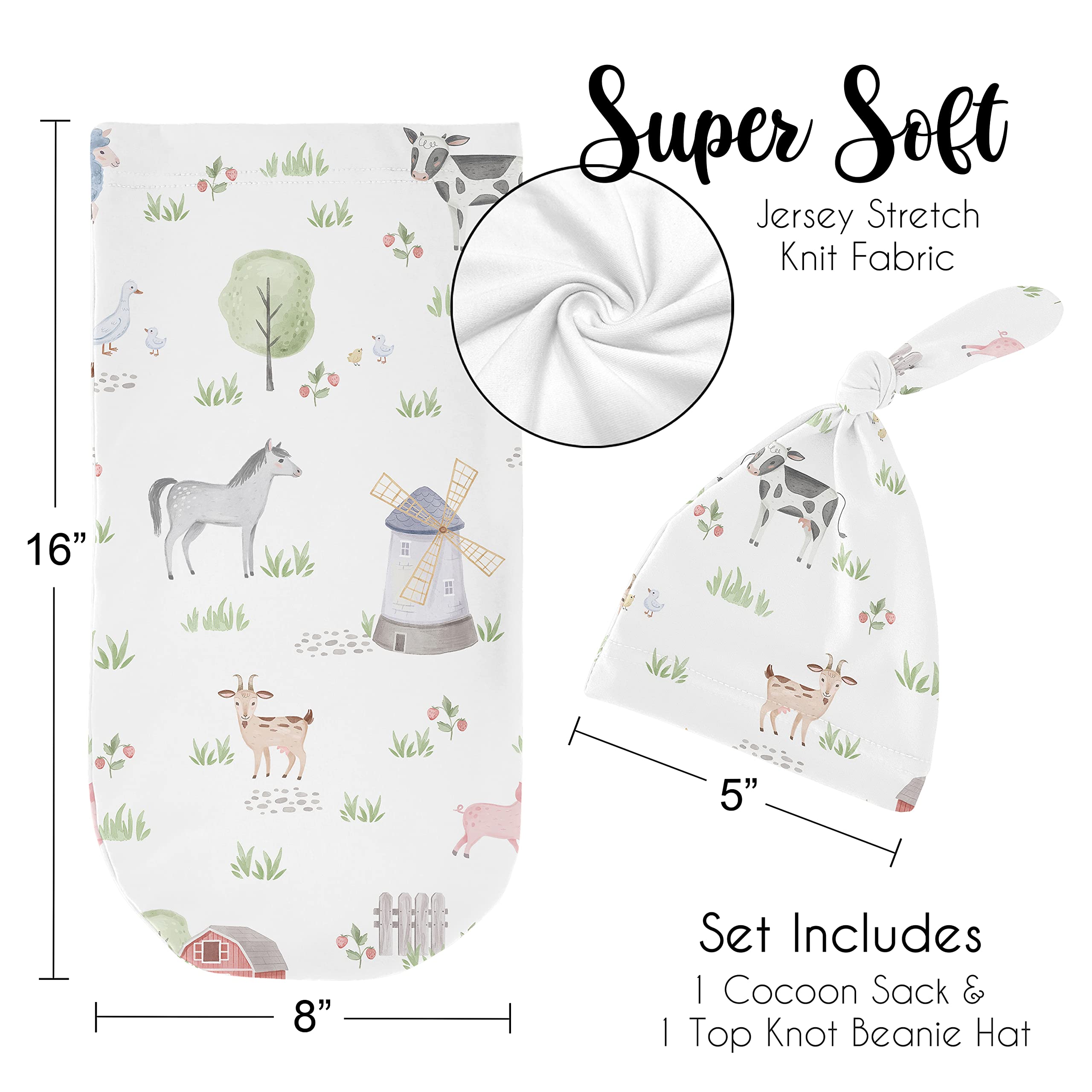 Sweet Jojo Designs farm animals packaging photo highlights easy gift-ready presentation