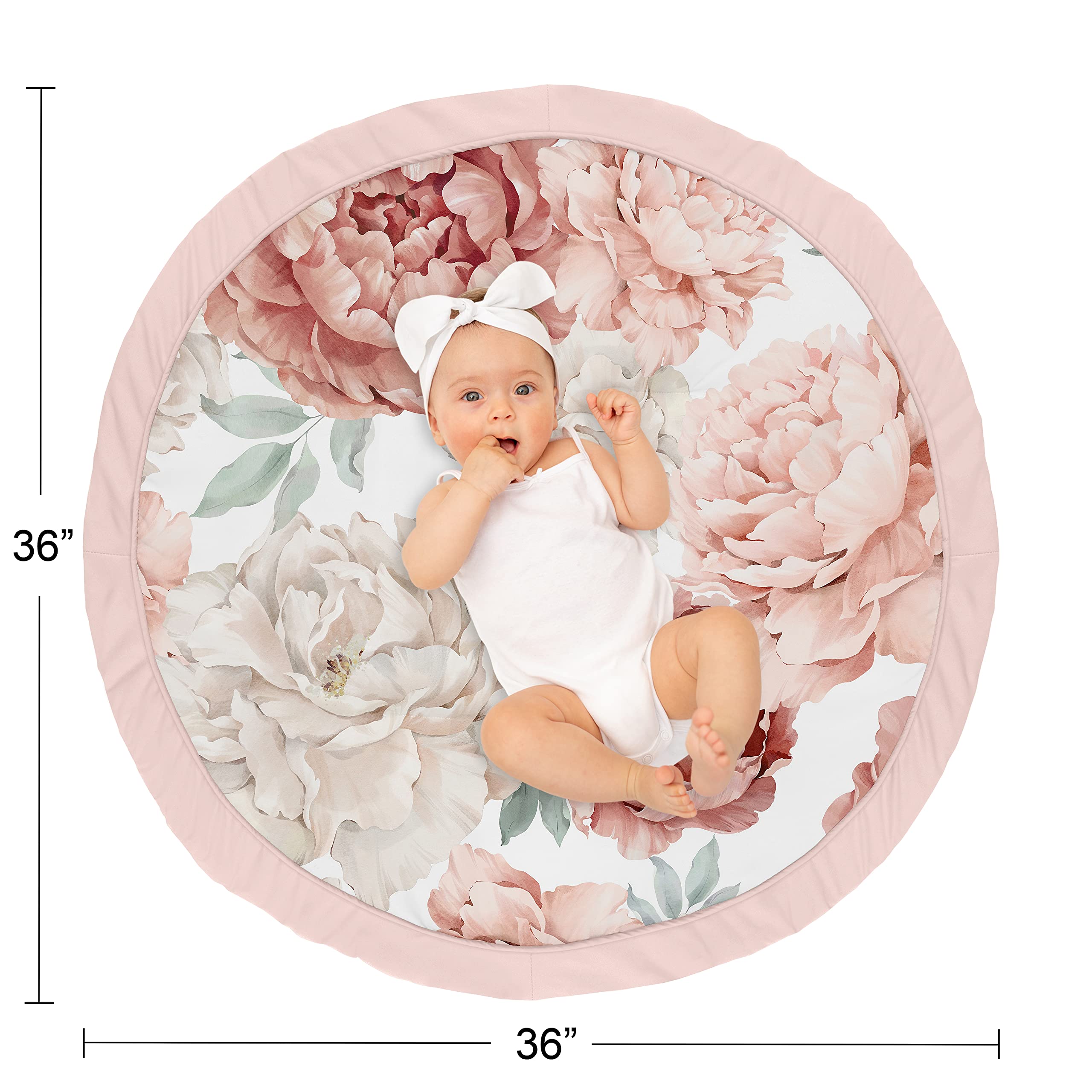 Sweet Jojo Designs folded playmat for easy travel and storage on the go