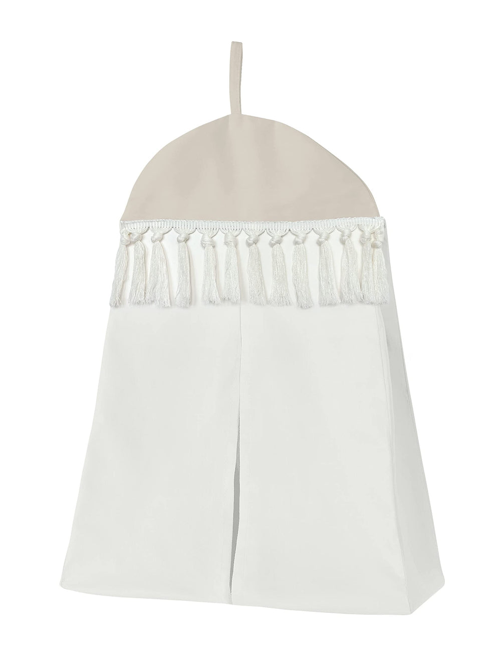 Sweet Jojo Designs fringe detail close-up highlights macrame texture and boutique style.