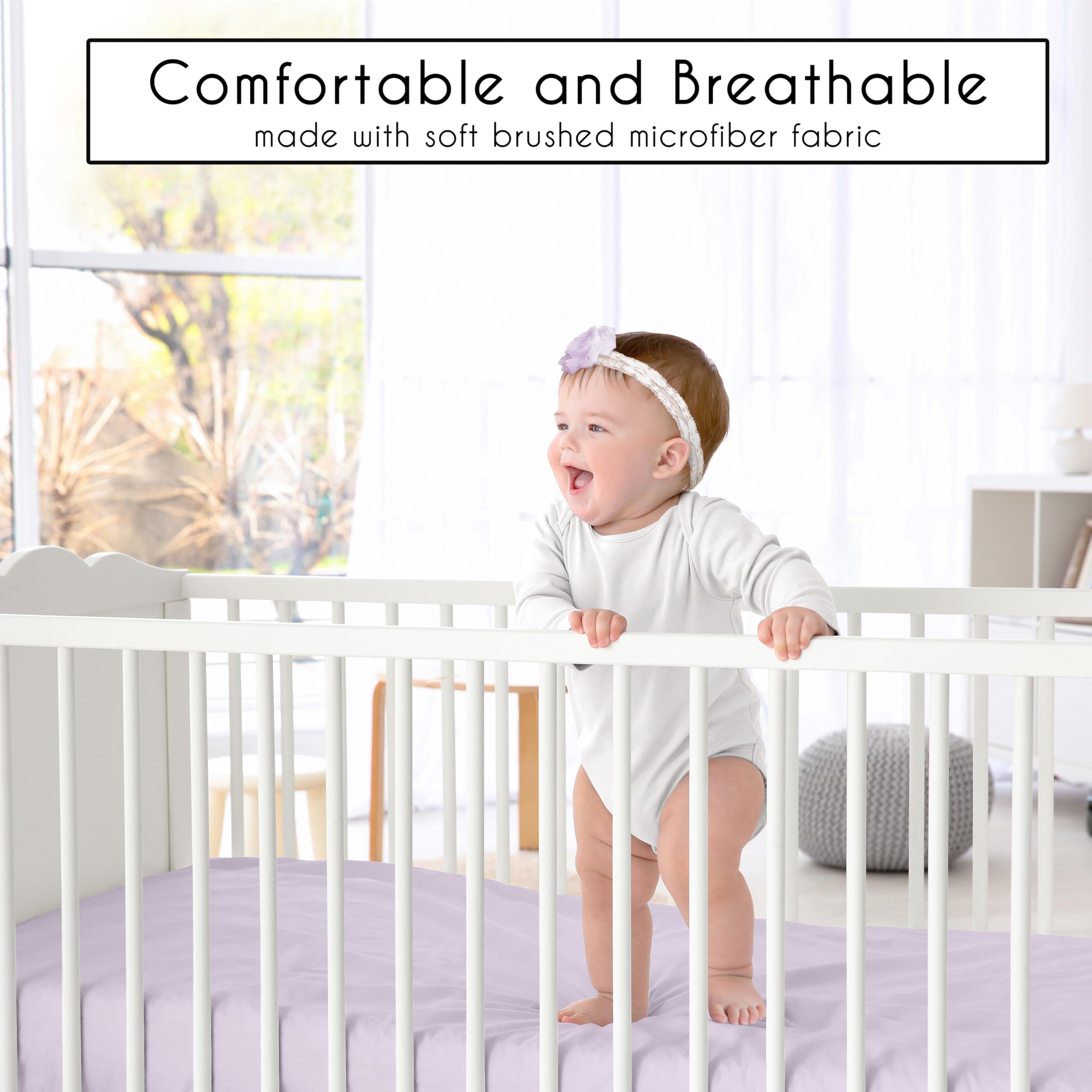 Sweet Jojo Designs crib sheet packaging is gift-ready for baby showers and registries