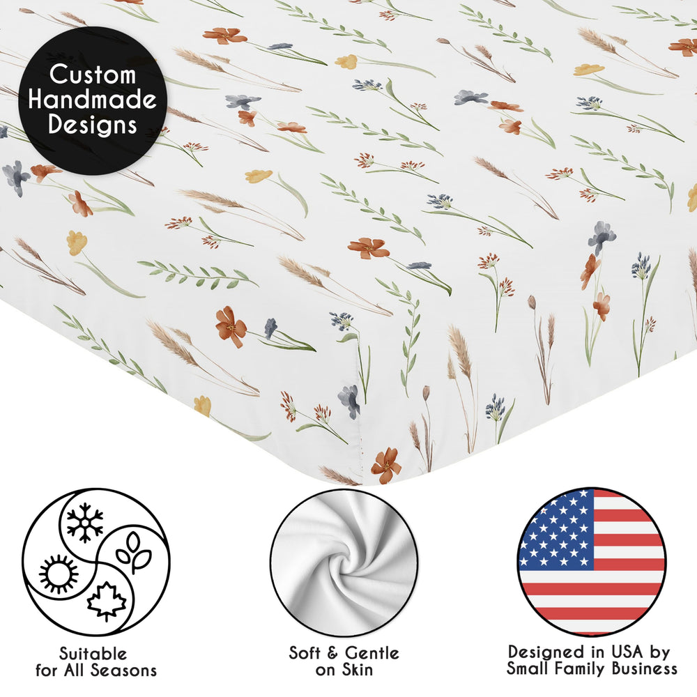 Sweet Jojo Designs infant nursery setup shows coordinated decor