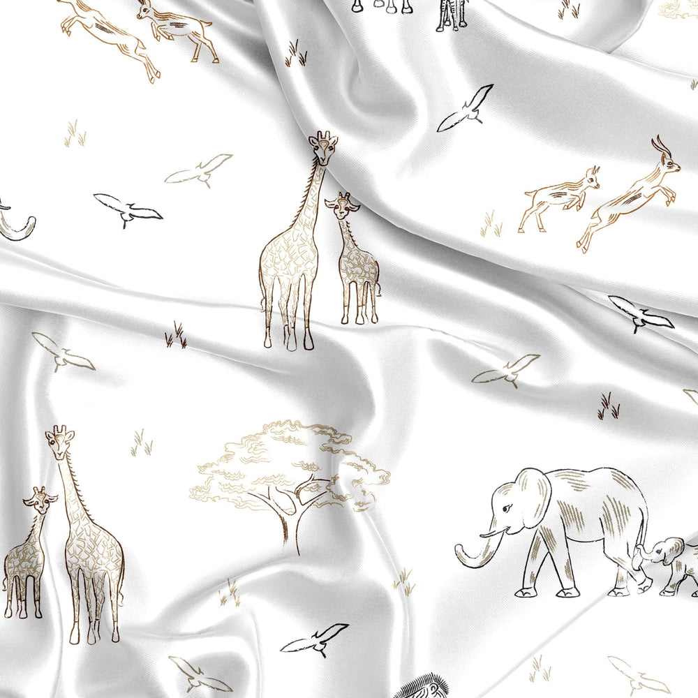 Sweet Jojo Designs Jungle Safari giraffe pattern crib sheet supports snug fit on standard mattresses
