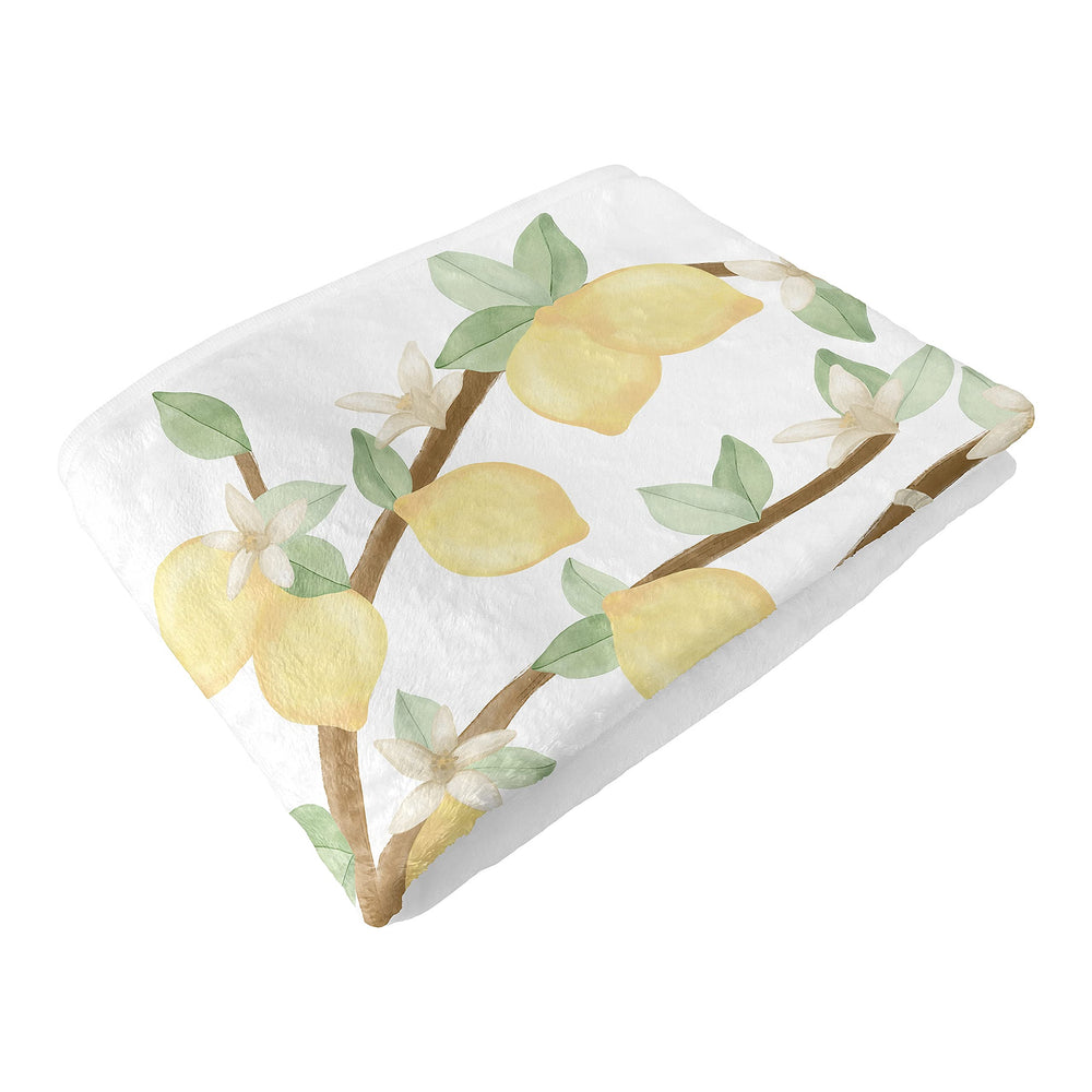 Sweet Jojo Designs lemon floral nursery decor for cohesive look