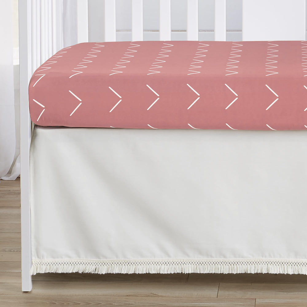 Sweet Jojo Designs mauve pink nursery decor coordinates with rose ivory tones