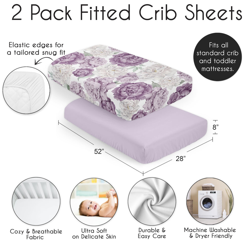 Sweet Jojo Designs microfiber fabric offers easy care and quick tumble-dry convenience for parents