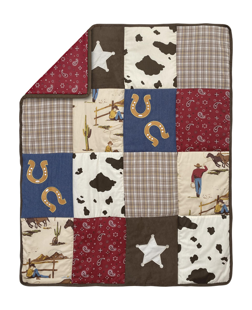 Sweet Jojo Designs red bandana mini crib sheet adds compact style and cozy fit.