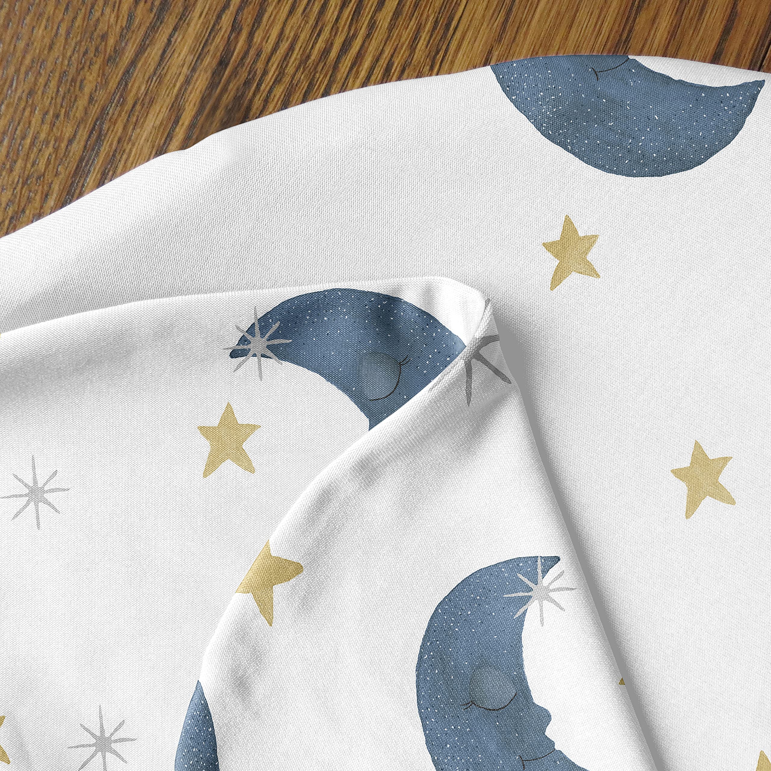 Sweet Jojo Designs Moon Star Cocoon Sleep Sack in nursery setup for cozy swaddles.