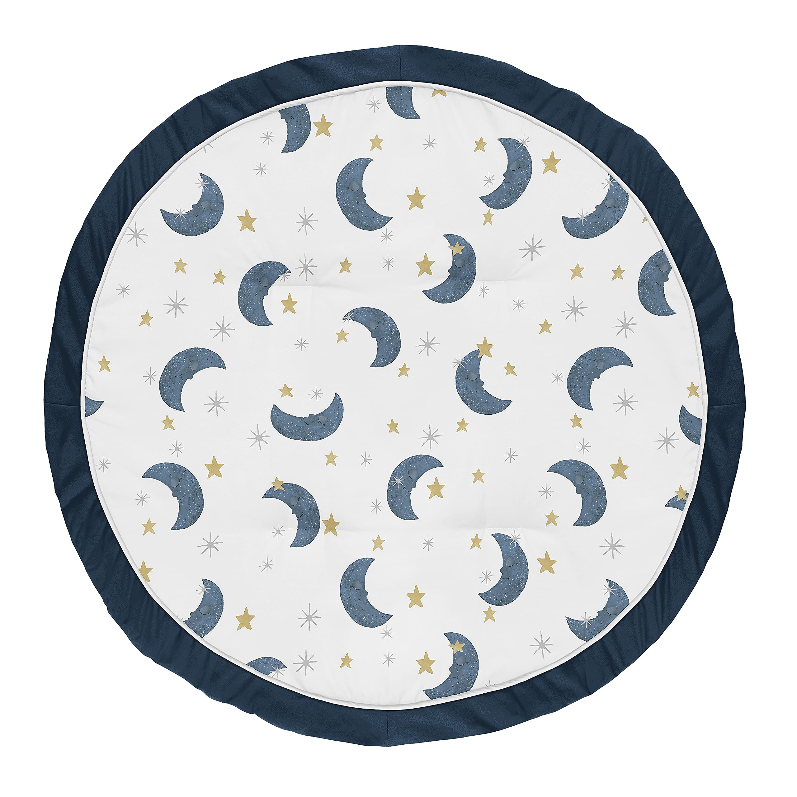 Sweet Jojo Designs moon and star playmat 36in round for tummy time