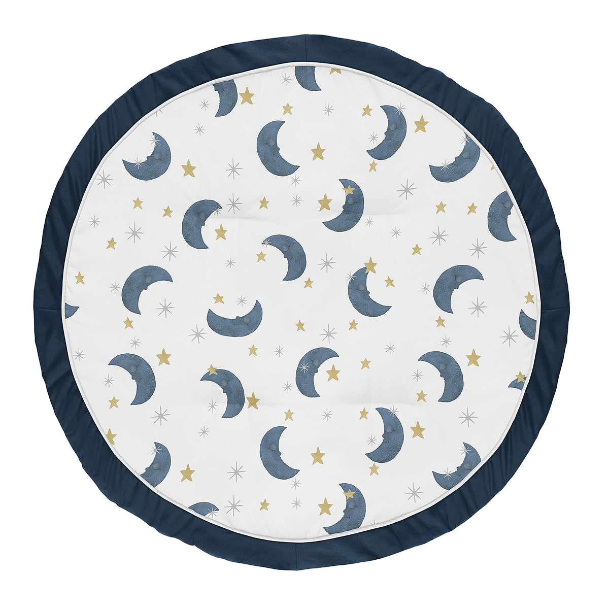 Sweet Jojo Designs moon and star playmat 36in round for tummy time