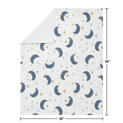 Travel-ready Moon and Star blanket from Sweet Jojo Designs for on-the-go use.