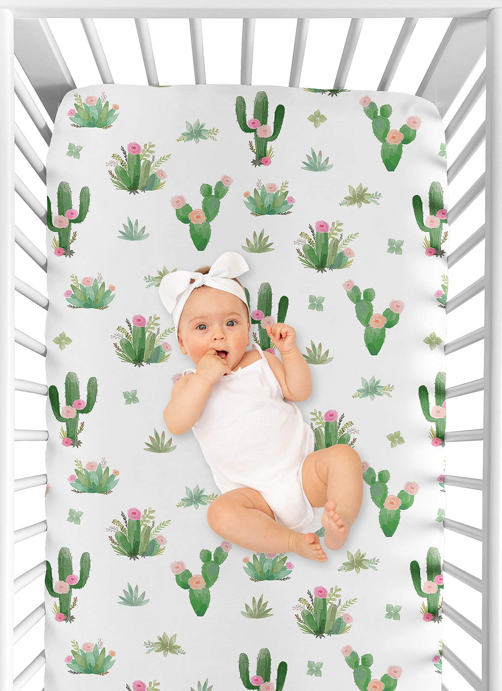 Sweet Jojo Designs coordinating nursery decor ideas pair this print with wall art