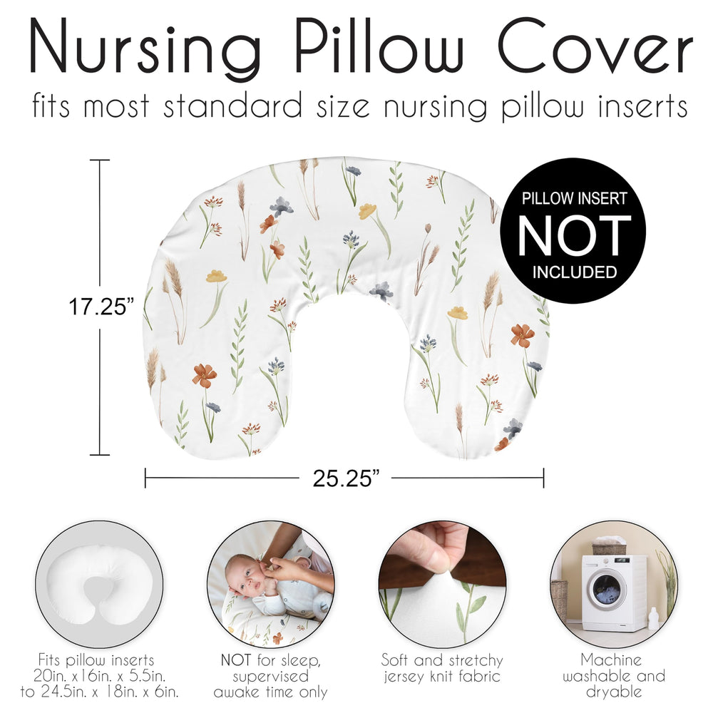 Sweet Jojo Designs baby room decor slide featuring washable pillow slipcover options
