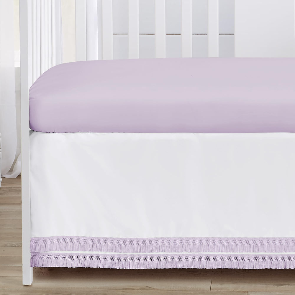 Sweet Jojo Designs purple floral nursery set coordinates pieces for a cohesive room