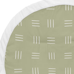 Sweet Jojo Designs playmat folded for easy transport and storage, ready for travel.