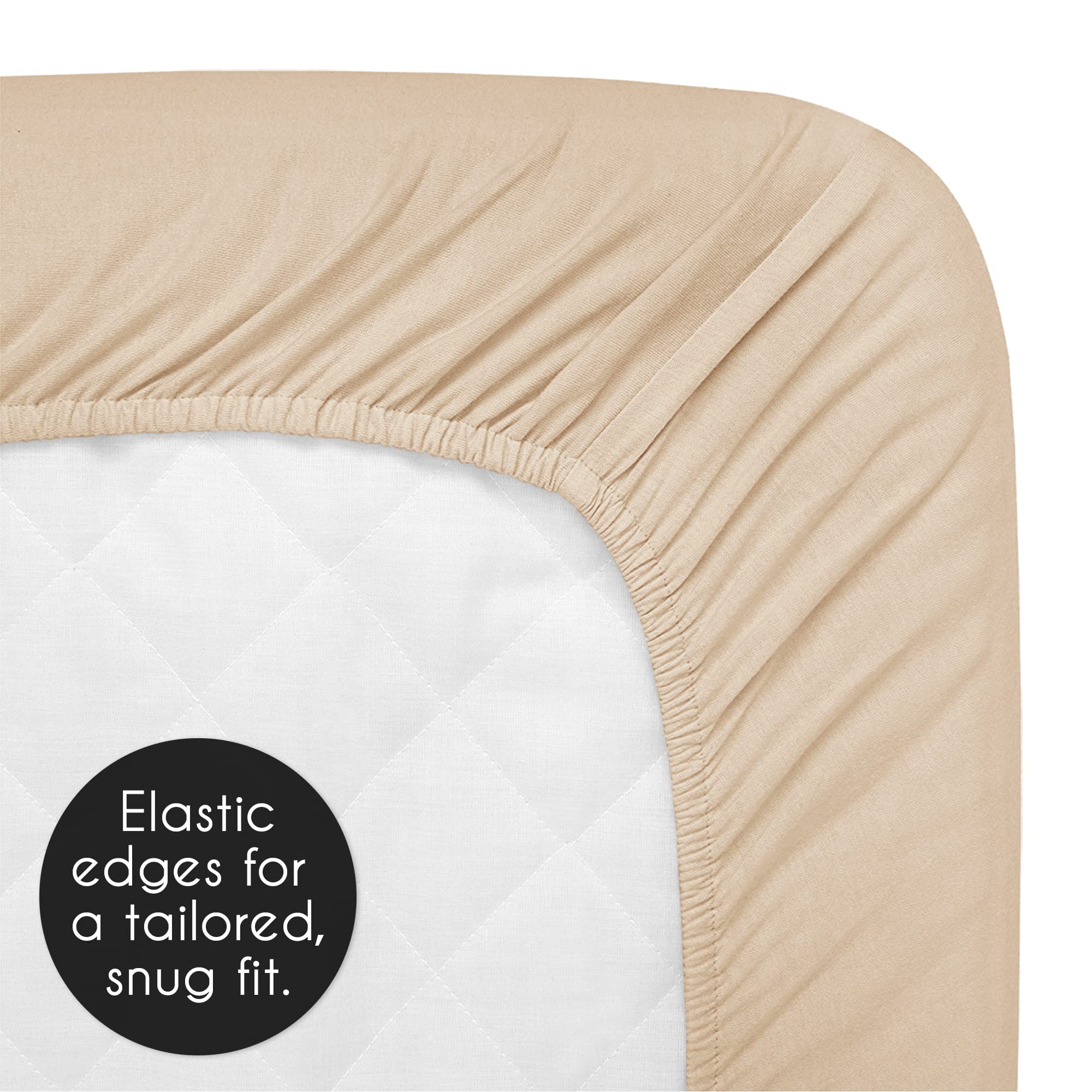 Sweet Jojo Designs changing pad cover with fully elastic edges for a secure, uniform fit.