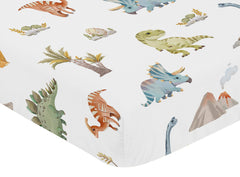 Sweet Jojo Designs snug-fit crib sheet with elastic edge for secure nightly use.