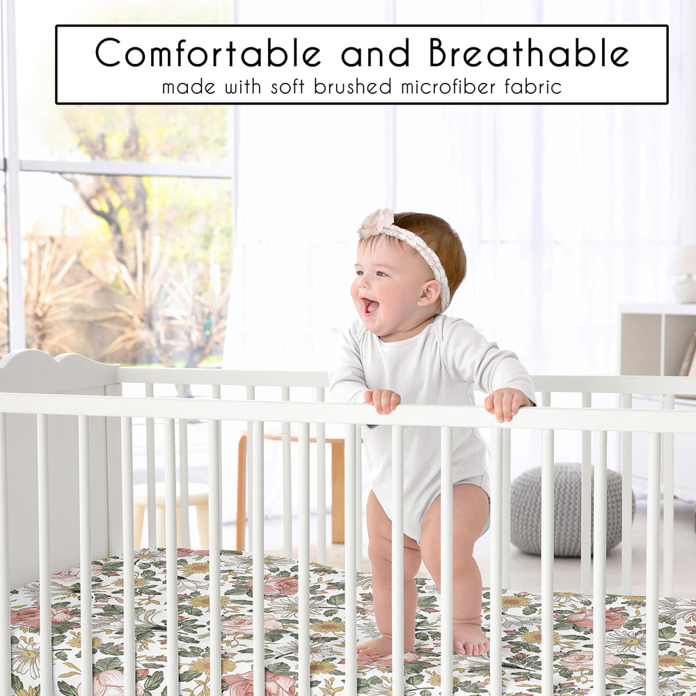 Sweet Jojo Designs soft-brushed microfiber closeup showing gentle texture.