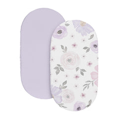 Sweet Jojo Designs soft microfiber bassinet sheets close-up showing comfy sleep touch