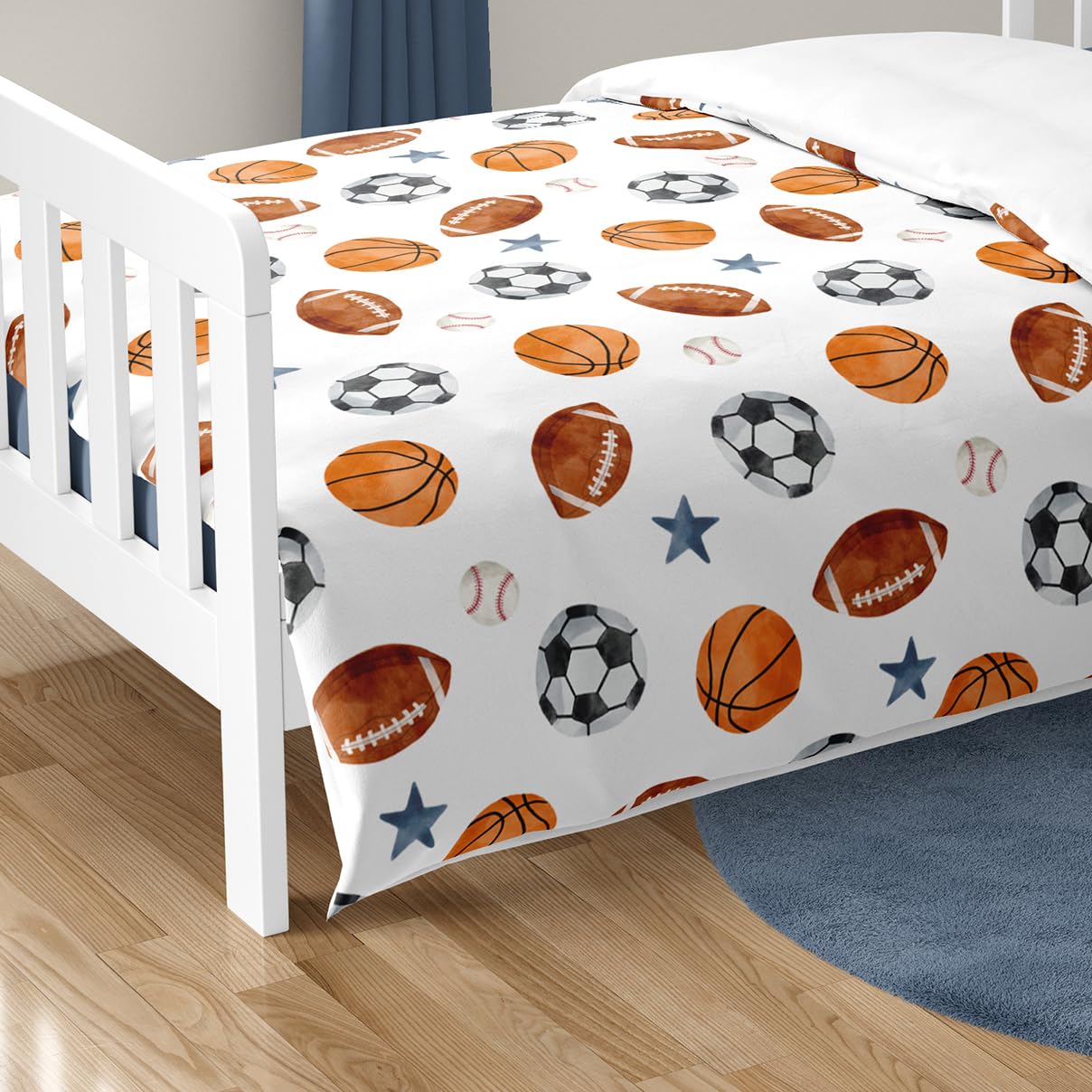Sweet Jojo Designs closeup of brushed microfiber texture for soft, easy-care nights
