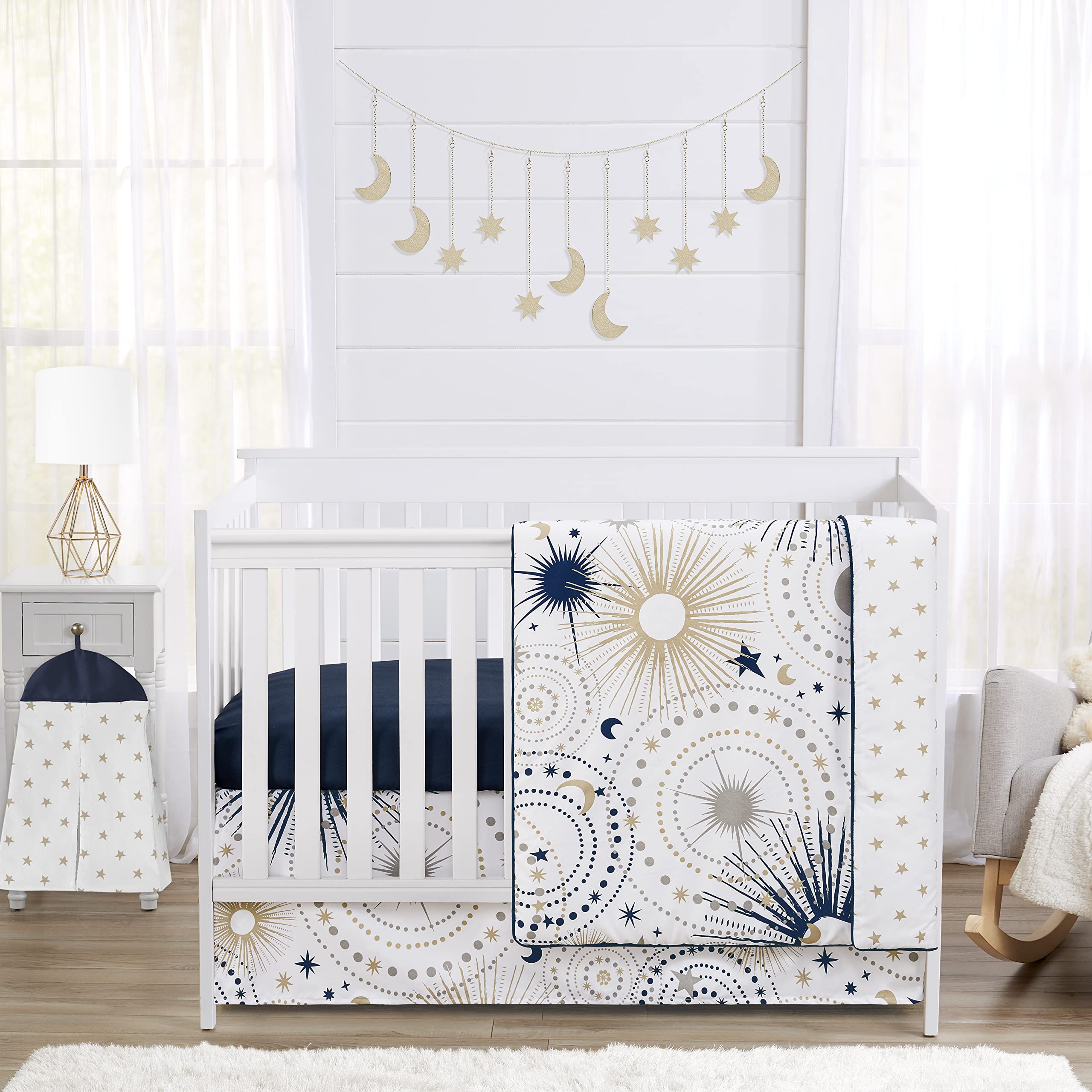 Sweet Jojo Designs star-moon-blanket offers celestial coziness for bedtime cuddles and quick warmth.