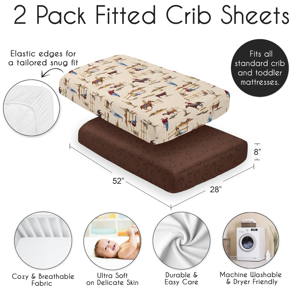 Sweet Jojo Designs USA-designed crib sheets offer durable, stylish nursery basics.