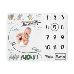 Sweet Jojo Designs blanket close-up shows soft plush minky for newborn snuggles