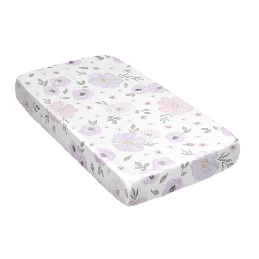 Sweet Jojo Designs Watercolor Flower Print Nursery adds soothing decor to baby’s room