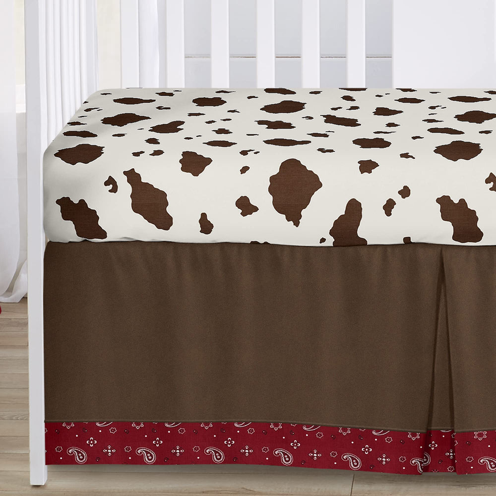 Sweet Jojo Designs western cowboy nursery decor set coordinates with other pieces.