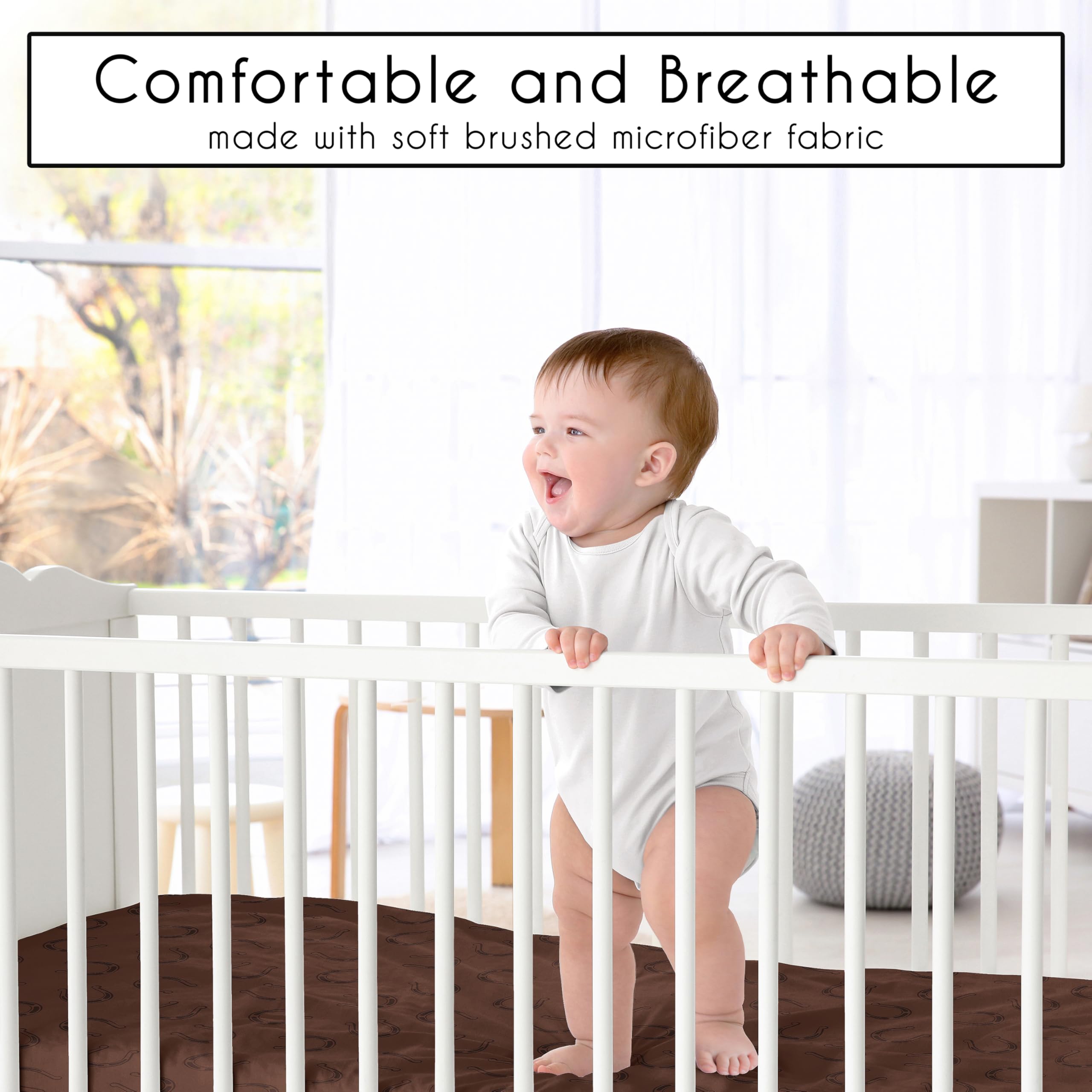 Sweet Jojo Designs Wild West collection complements nursery decor and theme.