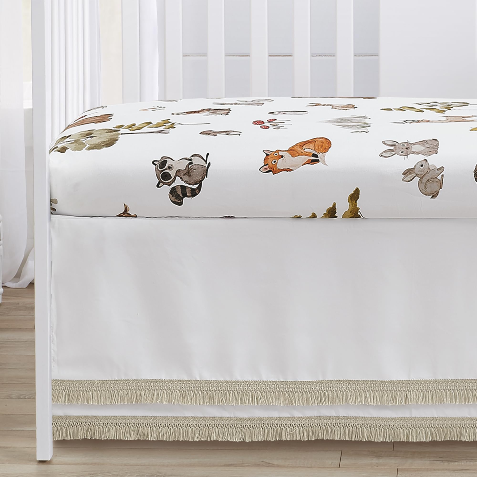 Sweet Jojo Designs woodland nursery set coordinates with other decor pieces