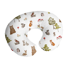 Sweet Jojo Designs woodland animals nursing pillow cover; easy-care nursery decor