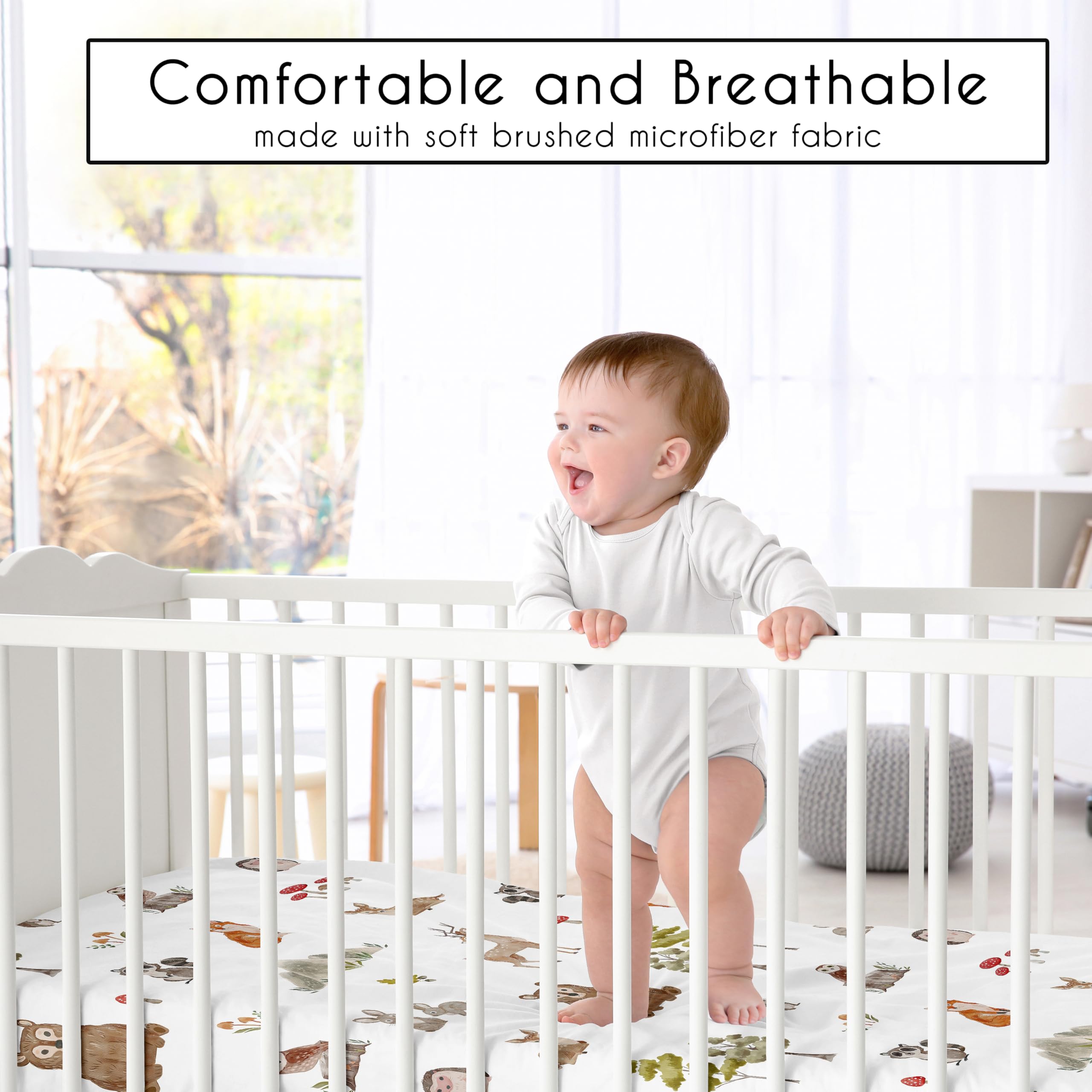 Sweet Jojo Designs reversible blanket offers two looks for year-round nursery styling