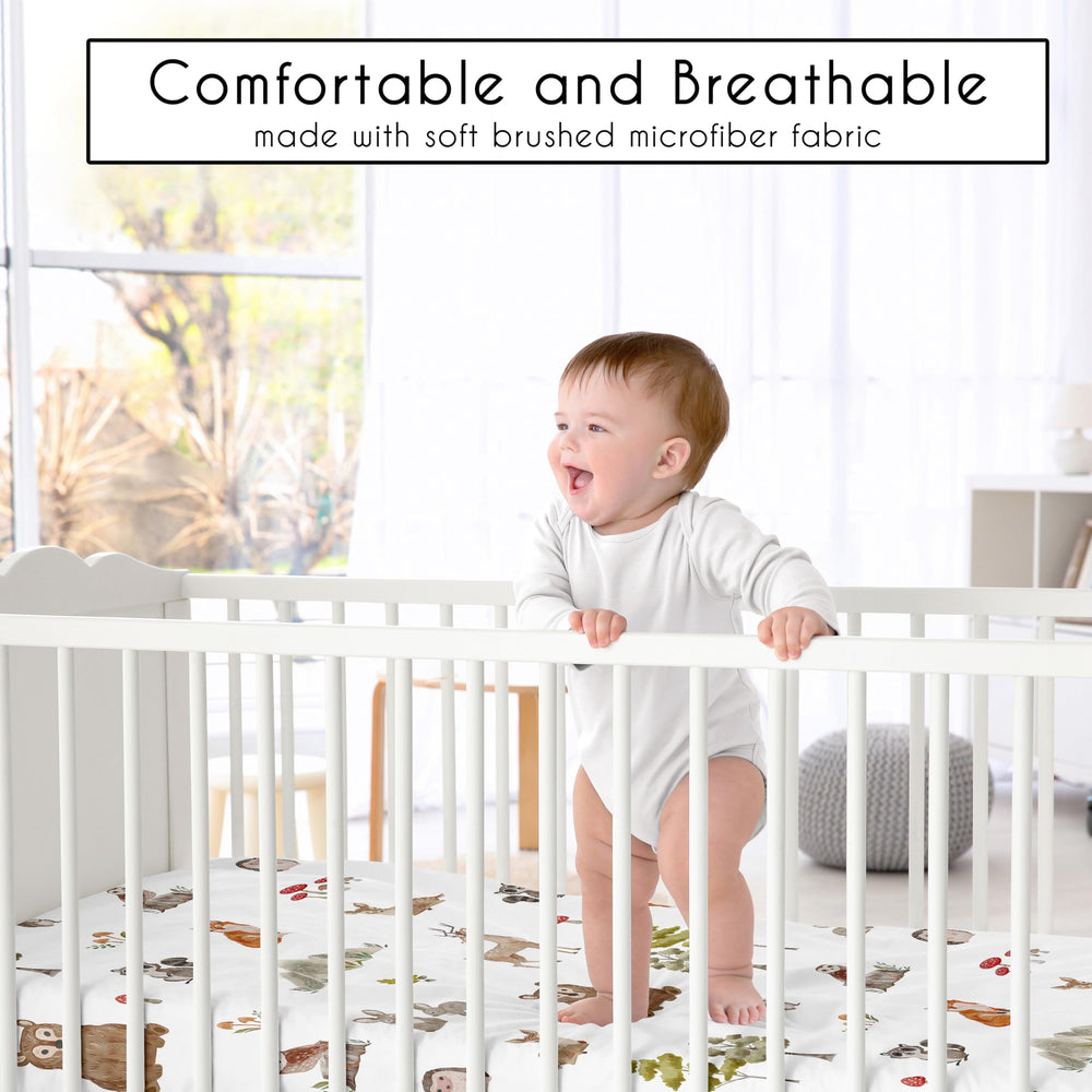 Sweet Jojo Designs reversible blanket offers two looks for year-round nursery styling