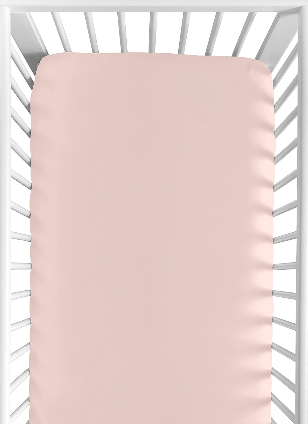 Sweet Jojo Designs woodland deer floral crib sheet brushed microfiber close-up shows soft fabric for bedtime comfort.