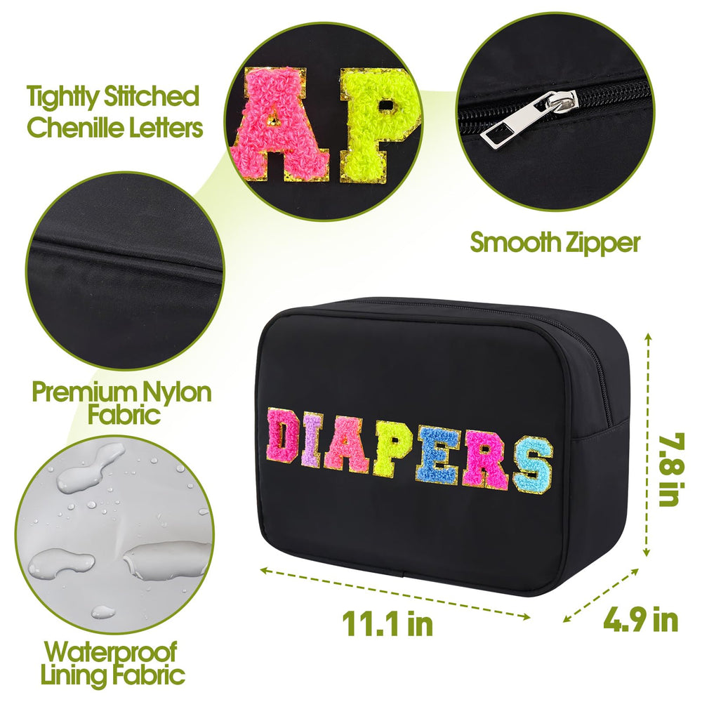 Sweet Lion waterproof lining protects diapers and keeps the bag tidy after spills.